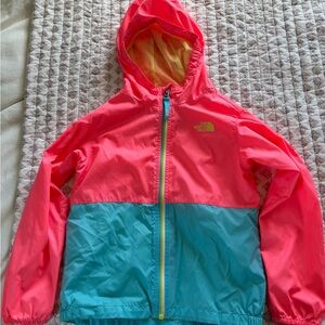 The North Face Pink and Yellow Mesh Jacket